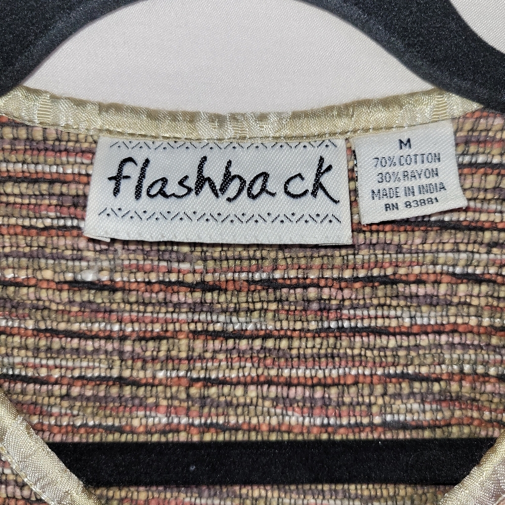 Vtg Flashback Patchwork Multi Blazer Jacket - image 2